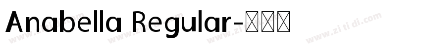 Anabella Regular字体转换